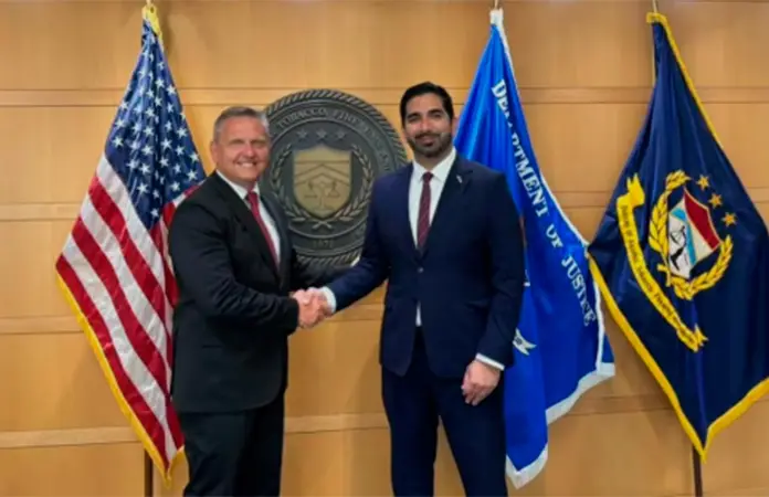 Embajador Lazzeri se reúne con director de ATF en Ciudad de México