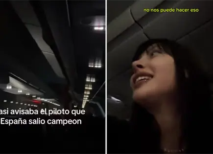 Piloto bromea con pasajeros argentinos sobre final del Mundial Piloto bromea con pasajeros argentinos sobre final del Mundial