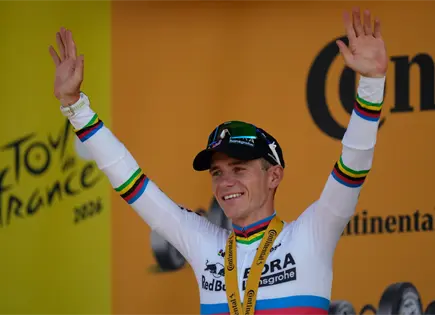 Remco Evenepoel gana etapa 16 del Tour de Francia en contrarreloj Remco Evenepoel gana etapa 16 del Tour de Francia en contrarreloj