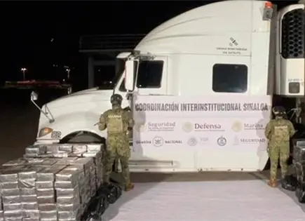 Aseguran un tr&aacute;iler con metanfetaminas