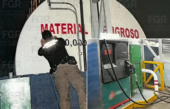 Asesta la FGR golpe al tráfico de hidrocarburos