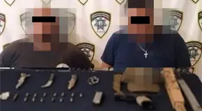 Atrapan a sujetos con armas y drogas en calles del Centro