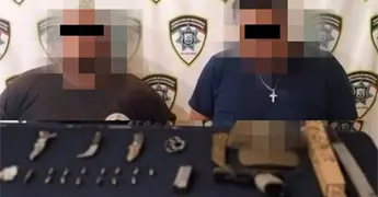 Atrapan a sujetos con armas y drogas en calles del Centro
