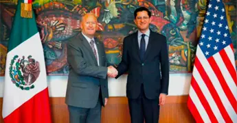 Canciller Velasco se re&uacute;ne con embajador Johnson para fortalecer agenda bilateral