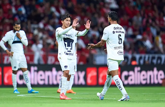 Pumas ganan en casa del Toluca
