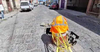 De 300 metros, la afectaci&oacute;n en calle Morelos: Ch&aacute;vez