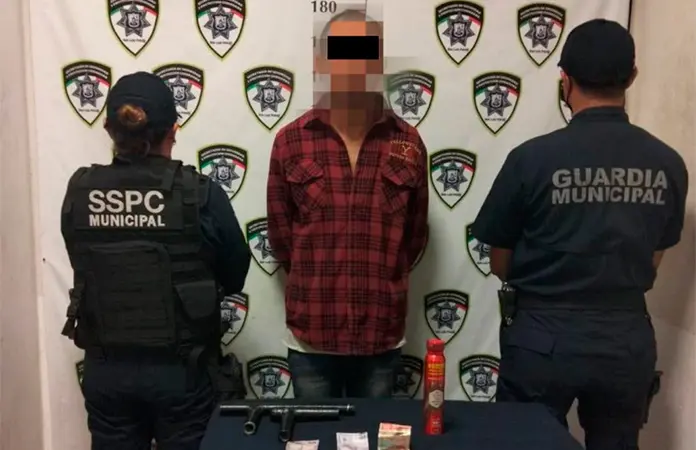 En flagrancia detienen a asaltante en el Centro