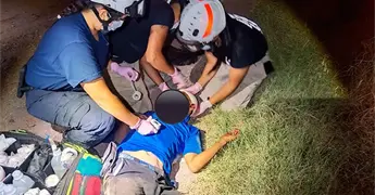Jornalero lesionado con un machete