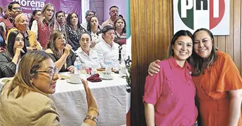 Lideresa del PRI, en acto de Morena