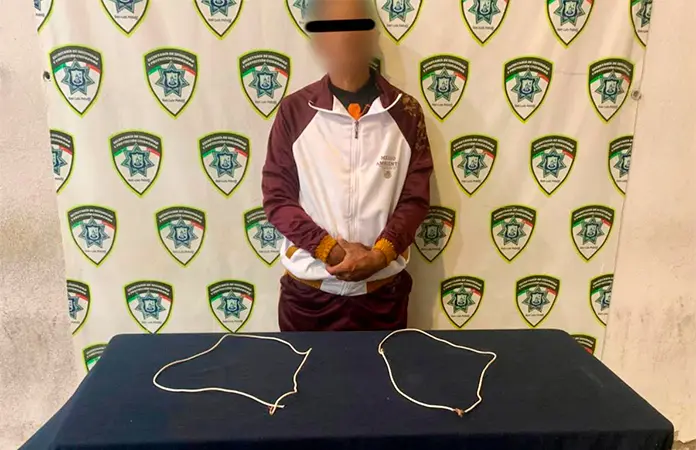 Maleante hurtaba cableado en Zona Centro