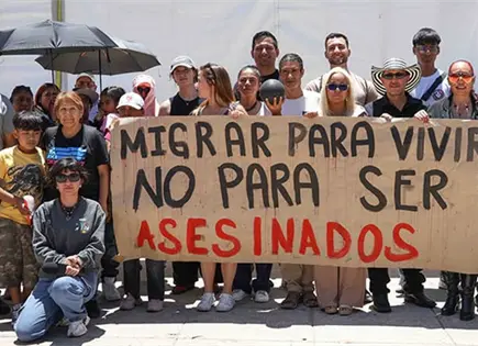 Piden justicia por migrantes muertos a manos del ICE Piden justicia por migrantes muertos a manos del ICE