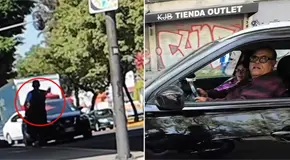Video | Motociclista alerta a conductor y evita un supuesto robo