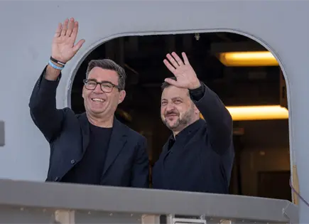 Zelenskyy se re&uacute;ne con primer ministro brit&aacute;nico en base naval