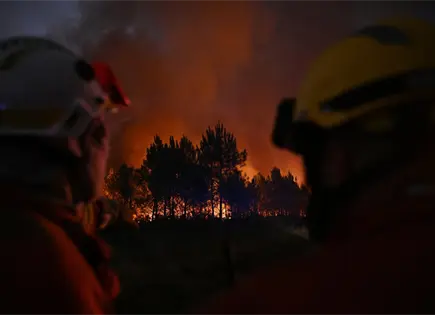 Incendio forestal en Gironda moviliza a bomberos y evacua a miles