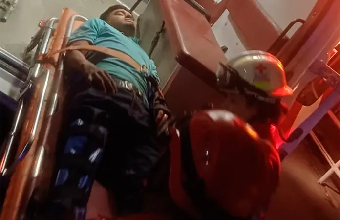 Motociclista resulta lesionado tras choque