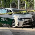Muere taxista tras chocar contra barda en Carranza