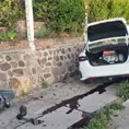 Muere taxista tras chocar contra una barda en avenida Carranza Muere taxista tras chocar contra una barda en avenida Carranza