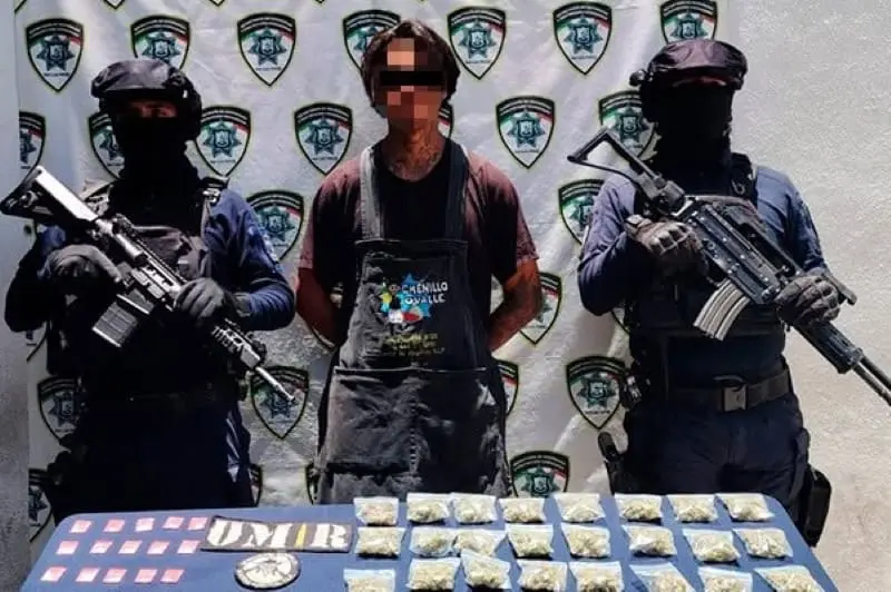 Cae otro diablero de Abastos con más de 100 dosis de drogas