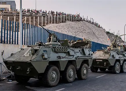 Despliega España su ejército en la frontera por migrantes Despliega España su ejército en la frontera por migrantes