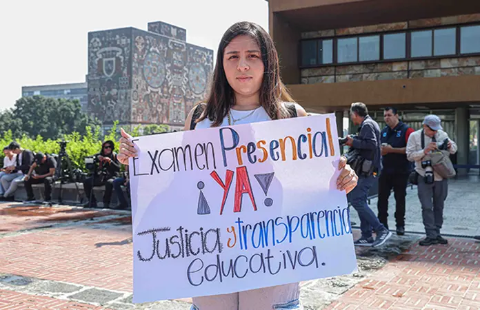 Aplicará la UNAM examen de control presencial