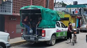 Exigen transporte urbano a la zona tének