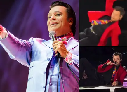 Comparan resbalón de Harry Styles con la caída de Juanga Comparan resbalón de Harry Styles con la caída de Juanga