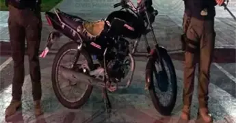 Recuperan motocicleta con reporte de robo