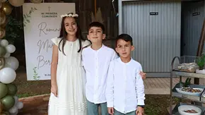 Romina, Marcelo y Bernardo