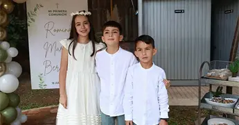 Romina, Marcelo y Bernardo
