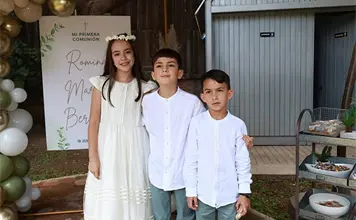 Romina, Marcelo y Bernardo