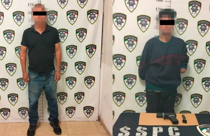 Sujetos amenazaban con armas y acaban encerrados