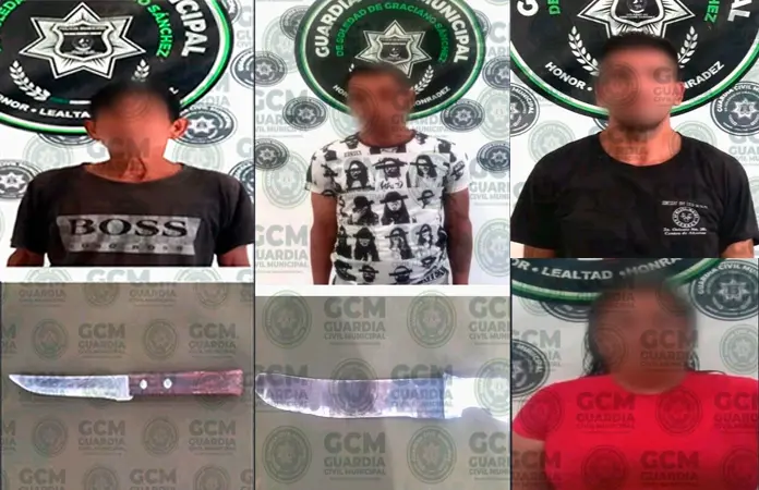Amenazaban con armas y acaban detenidos