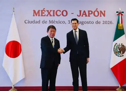 Canciller Velasco recibe al ministro de Asuntos Exteriores de Jap&oacute;n