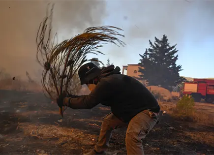 Incendios forestales en Grecia causan evacuaciones y daños Incendios forestales en Grecia causan evacuaciones y daños