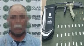 Cae septuagenario con arma y drogas en Villa de Ramos