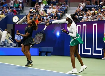 Hermanas Williams juntas en dobles Hermanas Williams juntas en dobles