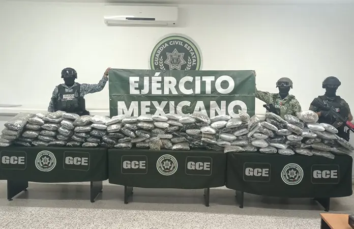 Incautan 90 kilos de marihuana en El Charquillo