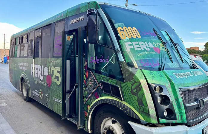 Ofrecerán transporte gratis de Soledad a la Fenapo 2026