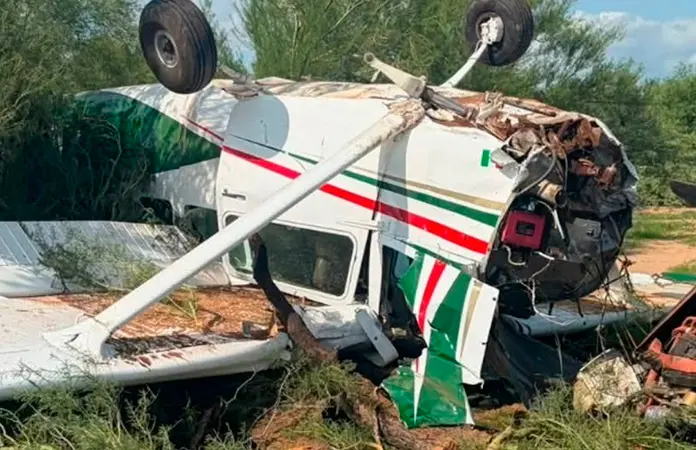 Se desploma avioneta en Hermosillo, Sonora