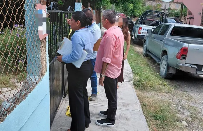 Ecología realiza diligencia en casa de matricidio
