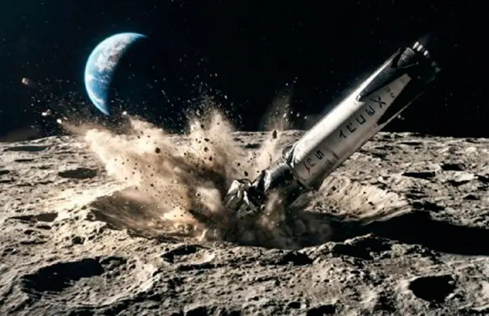 Restos de cohete impactan en la Luna