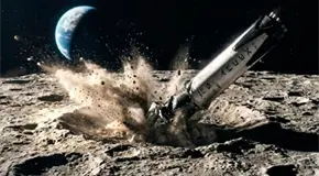 Restos de cohete impactan en la Luna