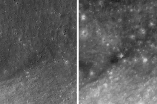 Danuri capta imágenes del impacto del cohete SpaceX en la Luna