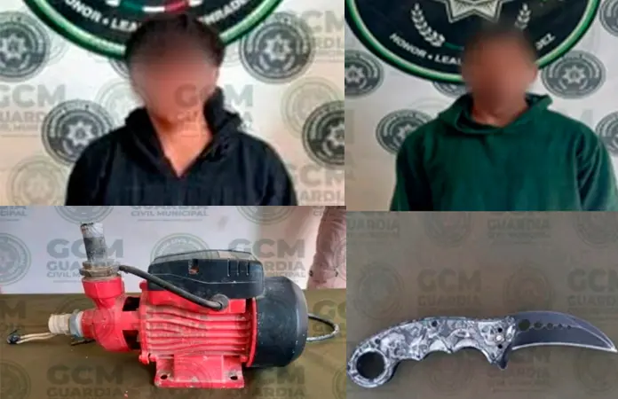 Detienen a par de supuestos ladrones en Soledad