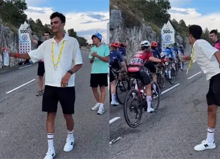 Isaac del Toro apoya a Romina Hinojosa en Tour Francia Isaac del Toro apoya a Romina Hinojosa en Tour Francia