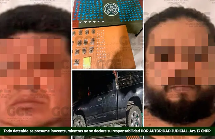 Capturan a dos presuntos "narcos" en Matlapa