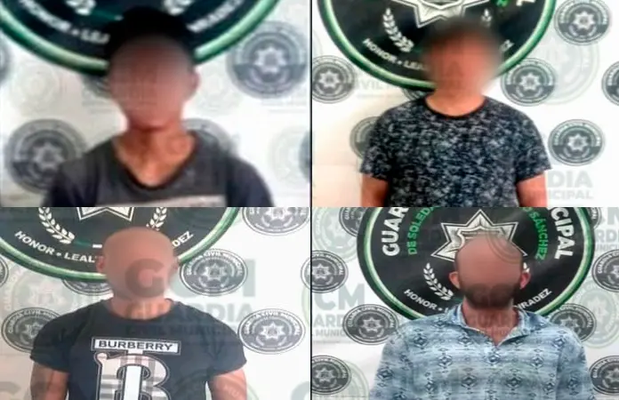 Con droga, arrestan a 4 sujetos en Soledad