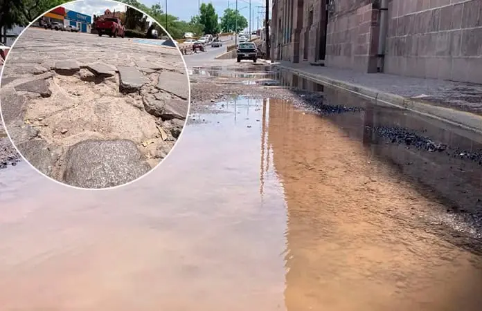 Entre baches y fugas, así es vivir en la metrópoli Entre baches y fugas, así es vivir en la metrópoli