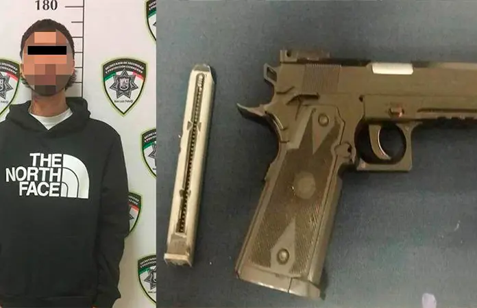 Andaba amenazando gente con su pistola