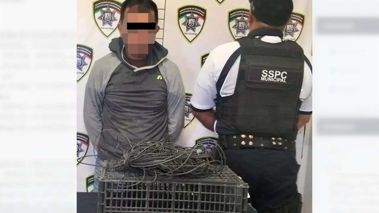 El hombre detenido quedó a disposición de la FGE